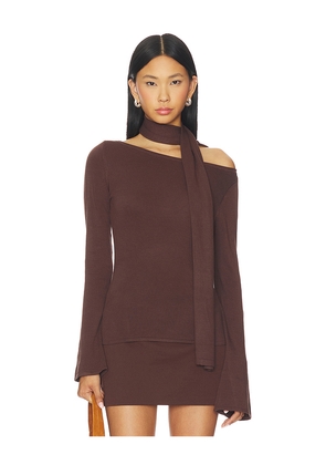 Runaway The Label Cruisa Top in Chocolate. Size L. Also in S, XL, XS.