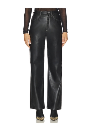 Rag & Bone Shea Faux Leather Straight Pant in Black. Size 23. Also in 25, 26, 28, 29, 30.
