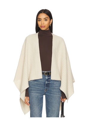 Rag & Bone Joni Waffle Poncho in Cream.