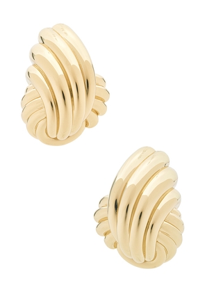 retrofete Jill Earring in Metallic Gold.