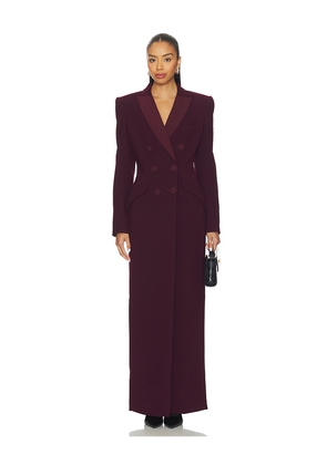 SANS FAFF Amberly Evening Blazer Dress in Burgundy. Size M. Also in XS, S.