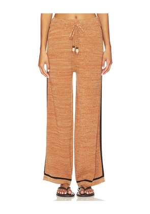 Sancia Tommy Knit Pant in Brown. Size L. Also in S, XS, M, XL.