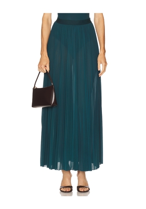Ronny Kobo Mist Skirt in Teal. Size L. Also in M, S, XS.