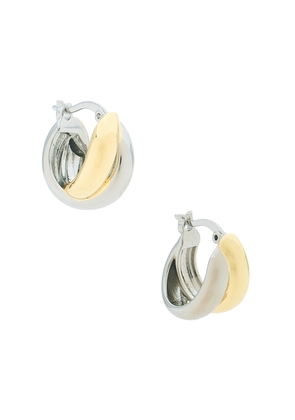 SHASHI Ross Hoop in Metallic Gold.