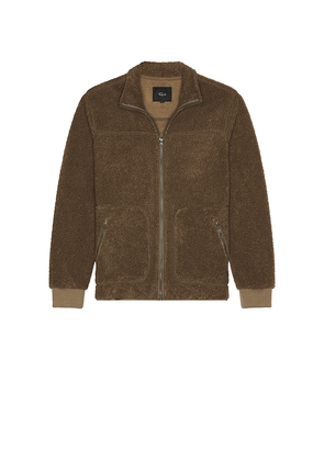 Rails Clark Full Zip Jacket in Brown. Size L. Also in S.