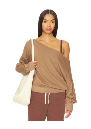 STRUT-THIS The Crawford Sweatshirt in Brown. Size M. Also in S.
