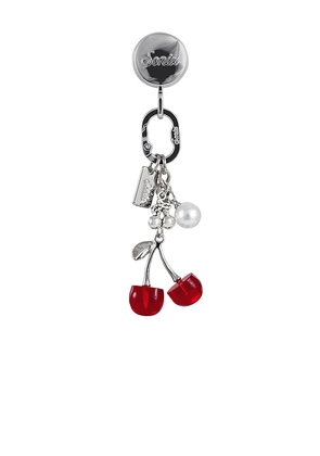 Sonix Phone Charm With Adhesive Hook in Red.