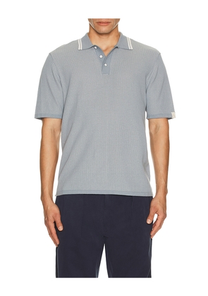 Rag & Bone Harvey Tipped Polo in Blue. Size S. Also in M, L, XL/1X.