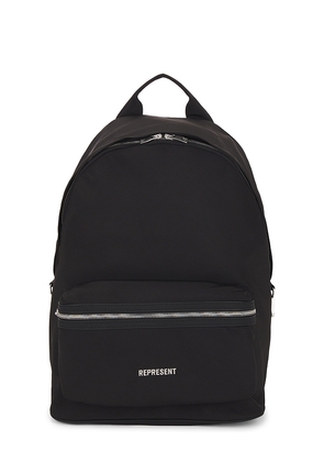 REPRESENT Nylon Backpack in Black.