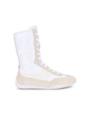 Steve Madden Paxtin Sneaker Boot in White. Size 10. Also in 6, 6.5, 7, 7.5, 8, 8.5, 9, 9.5.