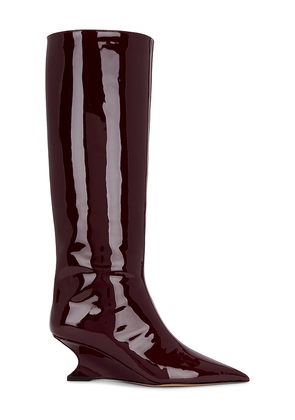Paris Texas Nina Boot 50 in Wine. Size 36. Also in 36.5, 37, 37.5, 38, 38.5, 39, 39.5, 40.