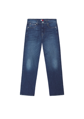 Tommy Jeans Otis Regular Straight Jeans in Blue. Size 30. Also in 31, 32, 34, 36, 38.