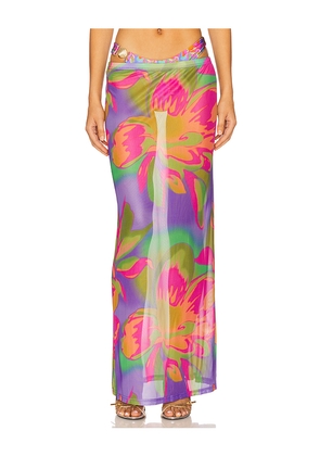 Runaway The Label Miami Maxi Skirt in Purple. Size M. Also in S, XL, XS.