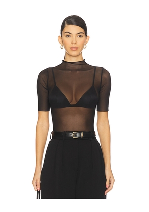 SEROYA Gail Bodysuit in Black. Size L. Also in XXS, XS, S, M.