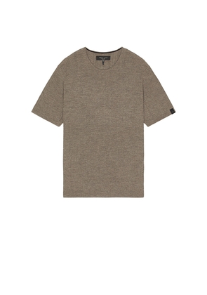 Rag & Bone Crawford Cashmere Blend Tee in Brown. Size L. Also in S, XL/1X.