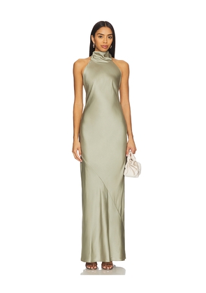 Show Me Your Mumu Lisa Maxi Dress in Sage. Size L. Also in M, S, XL, XS, XXS.