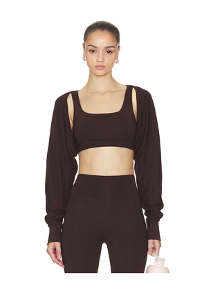 STRUT-THIS The Shrug in Brown. Size L. Also in XS, S, M, XL.