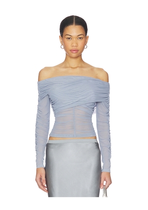 Steve Madden Viktoria Top in Slate. Size L. Also in M, S, XL, XS.