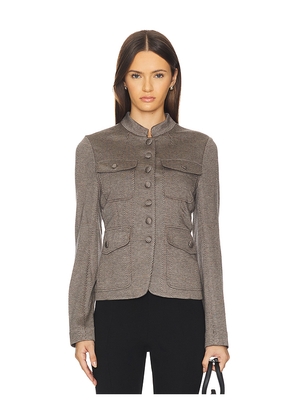 Rag & Bone Mercer Ponte Blazer in Brown. Size 0. Also in 2, 4, 6.