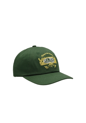Palmes Angels 6-Panel Cap in Green.