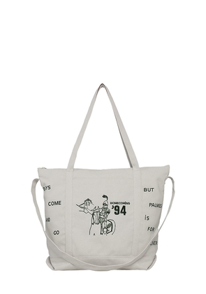 Palmes Forever Tote Bag in White.