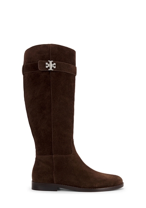 Tory Burch T Lock Riding Boot in Brown. Size 10. Also in 6, 7, 7.5, 8, 8.5, 9, 9.5.