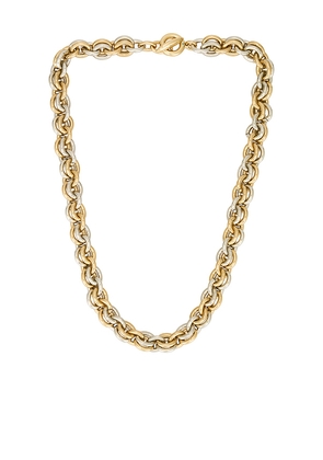 Roxanne Assoulin Lush Link Necklace in Metallic Gold.