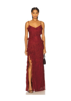 Tularosa Caila Maxi Dress in Wine. Size L. Also in XXS, XS, S, M.
