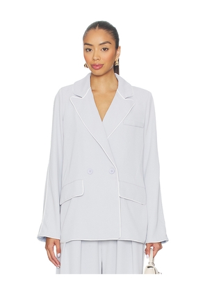 SNDYS Lyns Blazer in Baby Blue. Size L. Also in XXS, XS, S, M, XL, XXL.