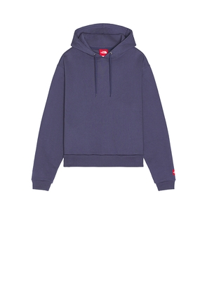 The North Face Red Box Hoodie in Blue. Size L. Also in M, XL/1X, XXL/2X.