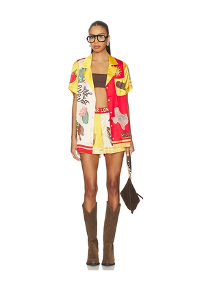 Show Me Your Mumu Home & Away Set in Red,Yellow. Size M. Also in S, XL, XS.