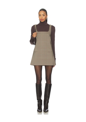 SEROYA Malena Dress in Brown. Size L. Also in M, S, XXS.