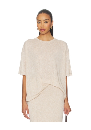 SNDYS Tilde T-shirt in Beige. Size L. Also in XXS, XS, S, M, XL, XXL.