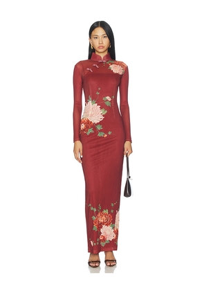 SAU LEE Kaia Dress in Red. Size 0. Also in 10, 12, 2, 4.