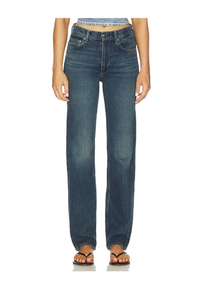 Rag & Bone Harlow Full Length Straight Jeans in Blue. Size 24. Also in 25, 26, 27, 30, 31, 32, 33.