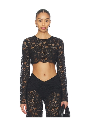 Shani Shemer x REVOLVE Ella Crop Top in Black. Size L. Also in XS, S, M.