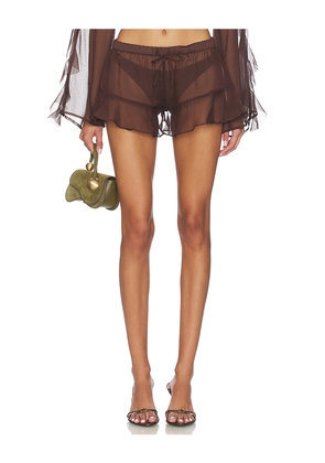 Shani Shemer x REVOLVE Shay Short Pants in Brown. Size L. Also in XS, S, M.