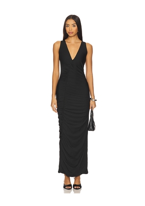 SNDYS Elodie Maxi Dress in Black. Size L. Also in XS, S, M.
