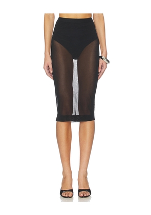 SEROYA Lucille Skirt in Black. Size L. Also in XS, S, M.