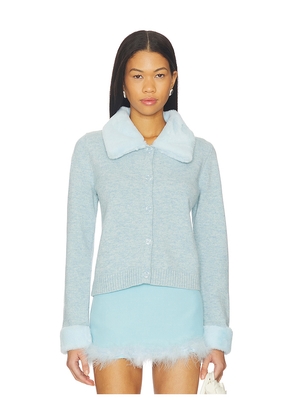 Tyler McGillivary Petra Cardigan in Baby Blue. Size L. Also in S, M, XL.
