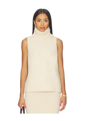 SNDYS Winnie Sleevless Knit Top in Cream. Size L. Also in M, S, XL, XXL, XXS.