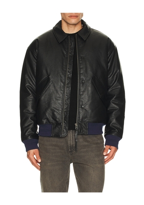 Scotch & Soda Faux Leather Puffer Jacket in Black. Size L. Also in M, S.