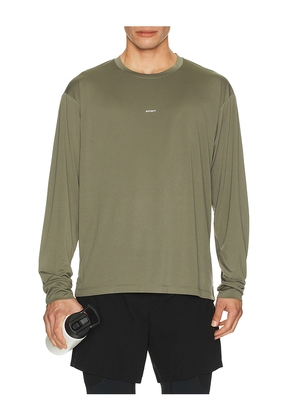 Satisfy Auralite Long Tee in Olive. Size L. Also in S, M.