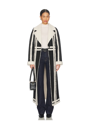 Show Me Your Mumu Swiss Alps Coat in Black. Size L. Also in XS, S, M, XXL.