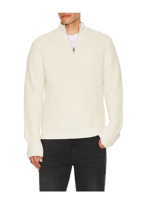 Rails Stratton Quarter Zip Sweater in Cream. Size L. Also in M, XL/1X.