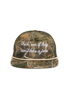 Remington Stone Joker Trucker Hat in Green.