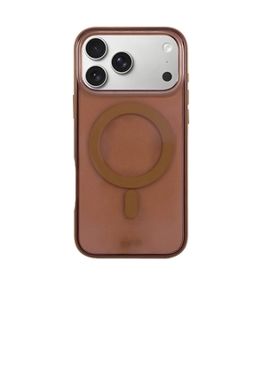 Sonix Magsafe Compatible iPhone 17 Pro Case in Brown.