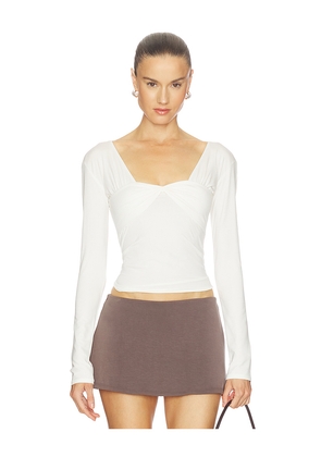 The Line by K Rian Top in White. Size L. Also in XS, S, M.