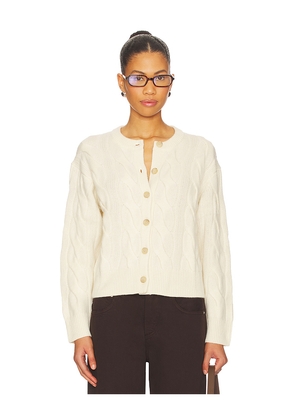 Polo Ralph Lauren Cable Knit Wool Cashmere Cardigan in Cream. Size L. Also in XXS, S, M, XL.