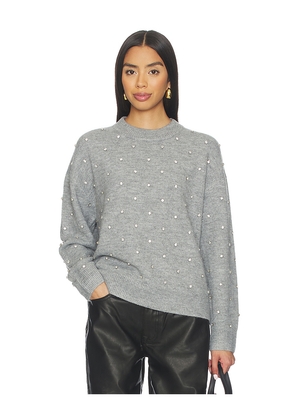 PISTOLA Aura Relaxed Crew Neck Sweater in Grey. Size L. Also in S, XS.